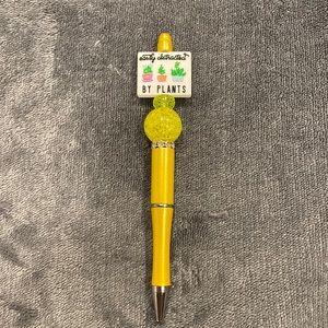 Writing Gift Easily Distracted by Plants Yellow Pen Gardener Gift